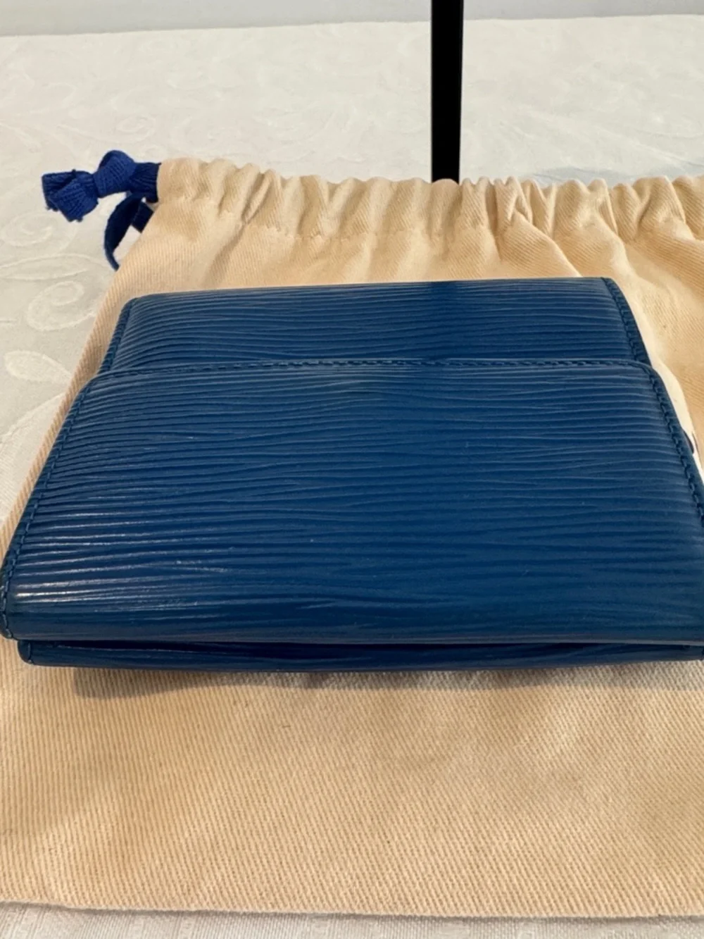 Louis Vuitton Epi Leather Small Wallet in Blue